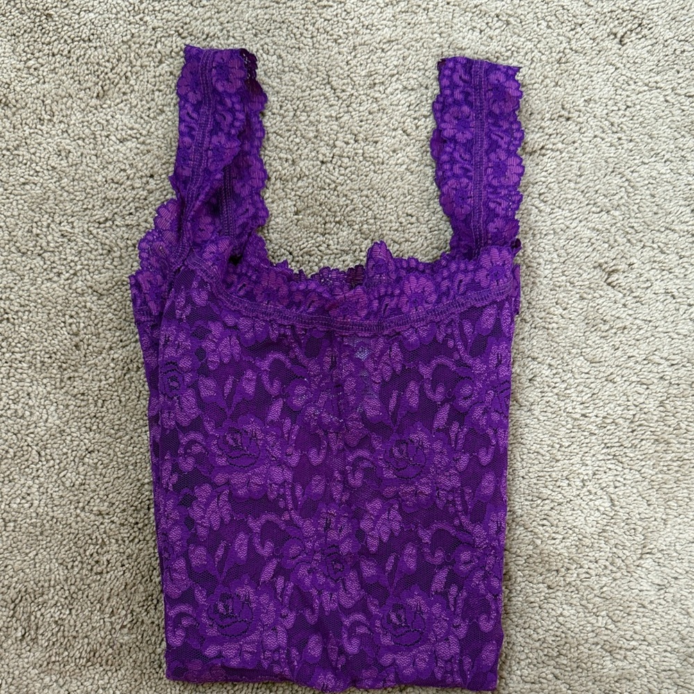 Hanky Panky Vibrant Purple Lace Shapewear - Picture 6 of 6